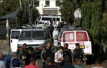 La police israélienne lors de l'expulsion de la maison occupée depuis 50 ans par une famille palestinienne, le 5 septembre 2017 à Jérusalem-Est