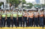 La capitale Caracas s'est réveillée quadrillée par la police avant une manifestation de l'opposition, le 1er septembre 2016