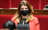 La ministre déléguée à la citoyenneté Marlène Schiappa le 30 mars 2021 à l'Assemblée nationale à Paris