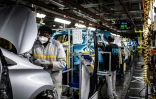 Dans l'usine Renault de Flins-sur-Seine, le 6 mai 2020