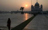 Des pèlerins sikhs indiens arrivent à Kartarpur (Pakistan) pour leur pèlerinage annuel, le 18 novembre 2021