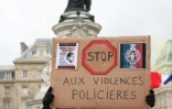 Les manifestants "gilets jaunes" protestent contre les "violences policières", Place de la République à Paris, le 2 février 2019