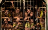 Des détenus entassés dans des cellules dans la prison surpeuplée de Quezon City, près de Manille, le 18 juillet 2016