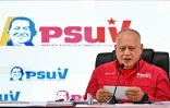 Le ministre vénézuélien de l'Intérieur, Diosdado Cabello, donne une conférence de presse à Caracas le 2 février 2026
