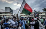 Rassemblement à Antananarivo après le discours de membres d'une section de l'armée malgache qui ont pris le parti des manifestants opposés au gouvernement, le 11 octobre 2025 à Madagascar