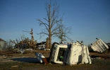 Les dégâts après le passage d'une tornade à Mayfield, dans le Kentucky, le 12 décembre 2021