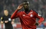 Nicolas Pépé, alors ailier au LOSC, buteur contre l'OL, en Ligue 1, au stade Pierre-Mauroy, le 1er décembre 2018