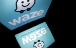 Le logo de l'application de navigation "Waze"
