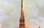 La flèche de Notre-Dame de Paris, qui culminait à 93 m, s'est effondrée sous l'effet de la chaleur, le 15 avril 2019