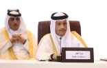 Le ministre des Affaires étrangères du Qatar, Mohammed ben Abderrahmane al-Thani, à la cérémonie de signature d'un accord entre le chef de la junte au Tchad et des factions rebelles, le 8 août 2022 à Doha
