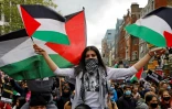 Manifestation pro-palestinienne Ă Londres le 15 mai 2021