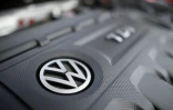 Le logo Volkswagen, le 15 octobre 2015, à Cardiff