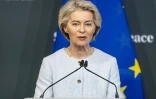 La présidente de la Commission européenne Ursua von der Leyen, le 16 juin 2024 au Sommet pour la paix en Ukraine près de Lucerne, en Suisse