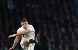 Le centre anglais Owen Farrell redoutable de précision au pied lors du match du Tournoi des six Nations face au pays de Galles, à Twickenham, le 7 mars 2020