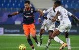 Le milieu de Monptellier, Teji Savanier (g), lors d'un match de Ligue 1 à domicile contre Metz, le 16 décembre 2020