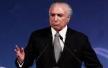 Le président du Brésil Michel Temer, le 4 avril 2017 à Sao Paulo 