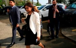La procureure en charge de la lutte contre le crime organisé, Isis Soto arrive au tribunal à Panama Citu le 8 avril 2024