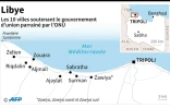 Libye : les villes soutenant le gouvernement