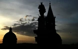La basilique Sainte-Marie-Majeure, le 21 avril 2025 à Rome