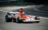 Niki Lauda drives pilote sa Ferrari 312 B3 lors du Grand Prix de France à Dijon-Prénois le 7 juillet 1974