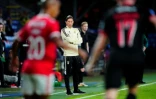 L'entraîneur du Benfica Lisbonne Roger Schmidt lors du 3e tour préliminaire de la Ligue des champions contre le FC Midtjylland, le 9 août 2022 à Herning (Danemark)