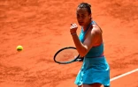 La Bélarusse Aryna Sabalenka s'est qualifiée pour les demi-finales de Roland-Garros après sa victoire sur le Chinoise Zheng Qinwen le 3 juin 2025
