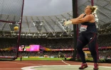 La Française Alexandra Tavernier en finale du lancer du marteau aux Mondiaux, le 7 août 2017 à Londres