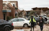 La ville de Garland au Texas le 28 décembre 2015 après le passage d'une tornade