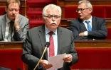 Le chef des députés communistes André Chassaigne, le 16 mai 2023 pendant une séance de questions au gouvernement
