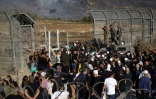 Une foule de druzes tente d'entrer en force en Syrie depuis le plateau du Golan annexé par Israël, le 16 juillet 2025