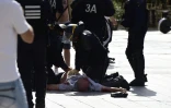 Un supporter blessé lors des violences à Marseille, avant Angleterre-Russie, le 11 juin 2016
