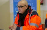 Stéphane Duval, directeur de la Vie active qui gère le camp de conteneurs de Calais, le 15 janvier 2015