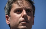 Le secrétaire général de Renaissance Gabriel Attal à Mur-de-Barrez dans l'Aveyron le 22 mai 2026