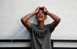 Un Palestinien en larmes après des bombardements israéliens à Jabalia, dans le nord de la bande de Gaza, le 12 octobre 2024