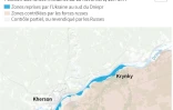 L'Ukraine établit des positions sur la rive du Dniepr sous contrÎle russe