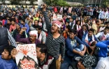 Manifestation contre une loi controversée sur la naturalisation de réfugiés à Guwahati le 13 décembre 2019