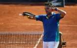 Stan Wawrinka savoure sa victoire sur Andy Murray en demi-finales, le 9 juin 2017 à Roland-Garros