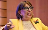 La Costaricaine Rebeca Grynspan, l'une des candidates au poste de secrétaire général de l'ONU, à Montevideo le 3 août 2026. 