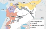 Syrie : les zones de contrôle
