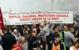 Manifestation de cheminots le 6 juin 2016 à Paris