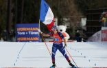 La joie de Julia Simon, dernière relayeuse pour la France, sacrée championne du monde à Lenzerheide (Suisse)