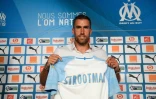 Le Néerlandais Kevin Strootman officiellement présenté par l'Olympique de Marseille à la presse, le 28 août 2018 à la Commanderie
