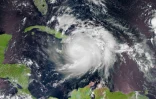 Vue satellite de l'ouragan Matthew au-dessus des Caraïbes, le 5 octobre 2016