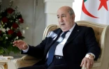 Le président algérien Abdelmadjid Tebboune s'entretient avec son homologue français Emmanuel Macron, le 13 juin 2024 à Savelletri en Italie