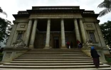 La façade de la bibliothèque McMillan, le 27 juillet 2018 à Nairobi, au Kenya