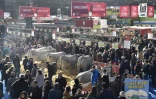 Eleveurs lors du 55e salon international de l'Agriculture, en 2018 à Paris