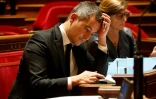 Le ministre de l'Intérieur Gérald Darmanin lors du débat sur l'immgration au Sénat le 7 novembre 2023