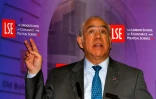 Angel Gurria, secrétaire général de l'OCDE à Londres le 27 avril 2016