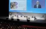 Le directeur général de Sanofi, Olivier Brandicourt, lors de la présentation des résultats 2015 au siège du groupe, à Paris, le 9 février 2016