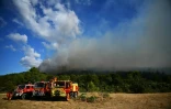 Des pompiers à Pouzols-Minervois, dans l'Aude, le 2 juillet 2026